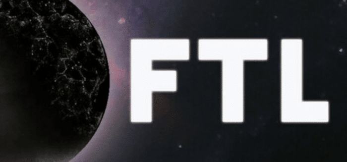 FTL Faster Than Light logo - best roguelike space strategy game ranked 4th with 200 Reddit votes