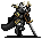 Alucard character sprite in Vampire Survivors