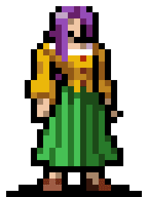 Annette character sprite in Vampire Survivors
