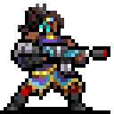 Ariana character sprite in Vampire Survivors