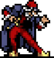 Big Trouser character sprite in Vampire Survivors