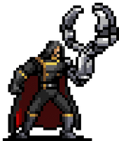 Colonel Bahamut character sprite in Vampire Survivors