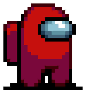Crewmate Dino character sprite in Vampire Survivors