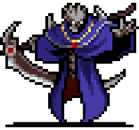 Death character sprite in Vampire Survivors