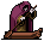 Ferryman character sprite in Vampire Survivors