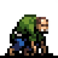 Fleaman character sprite in Vampire Survivors