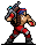 Lance Bean character sprite in Vampire Survivors