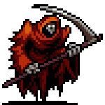 Mask of the Red Death character sprite in Vampire Survivors