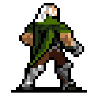 Morris Baldwin character sprite in Vampire Survivors