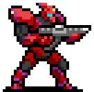 Probotector character sprite in Vampire Survivors