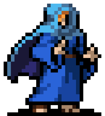 Sypha Belnades character sprite in Vampire Survivors