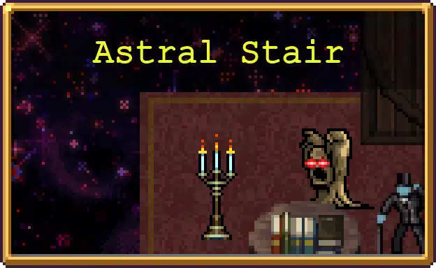 Astral Stair stage icon, the fifth challenge stage in Vampire Survivors