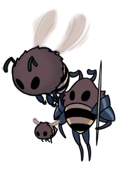 The Hive icon, the bee community in Hollow Knight