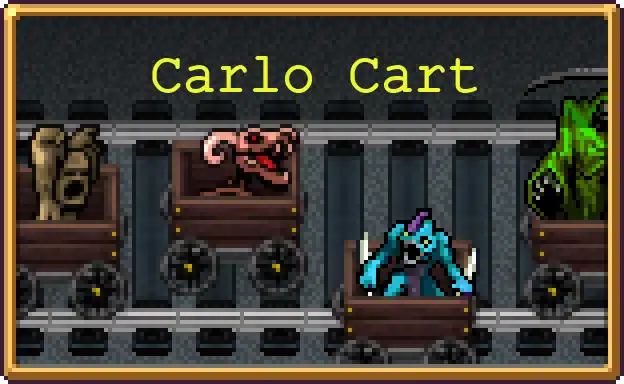 Carlo Cart stage icon, the fifth bonus stage in Vampire Survivors