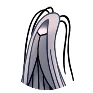 Grey Mourner character icon, the retired Great Knight in the Resting Grounds of Hollow Knight