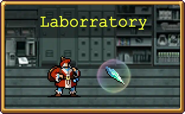 Laborratory stage icon, the seventh challenge stage in Vampire Survivors