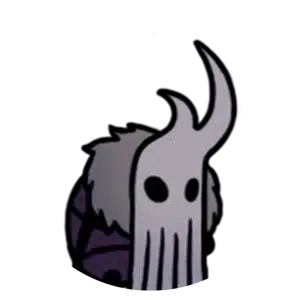 Lemm character icon, the Relic Seeker in Hollow Knight