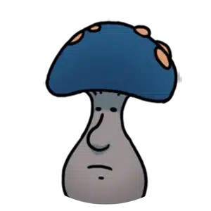 Mister Mushroom character icon, a hidden NPC in Hollow Knight