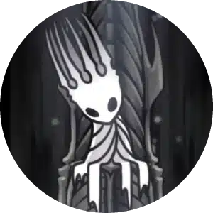 Pale King character icon, the higher being who ruled Hallownest in Hollow Knight