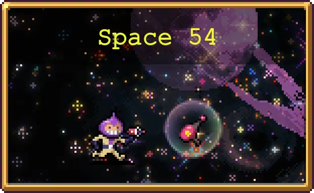 Space 54 stage icon, the fourth bonus stage in Vampire Survivors