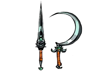 The Sister Blades with the Aspect of Artemis in Hades 2