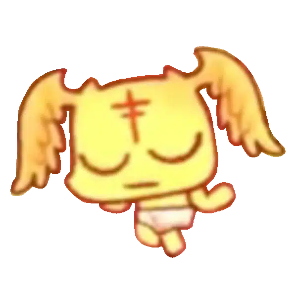 The Chosen Child, a golden winged god-baby follower