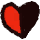 Half Red Heart icon