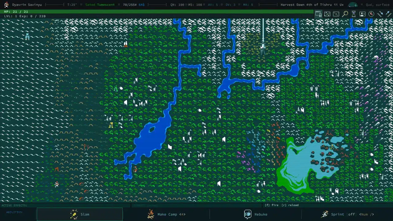 Caves of Qud gameplay screenshot