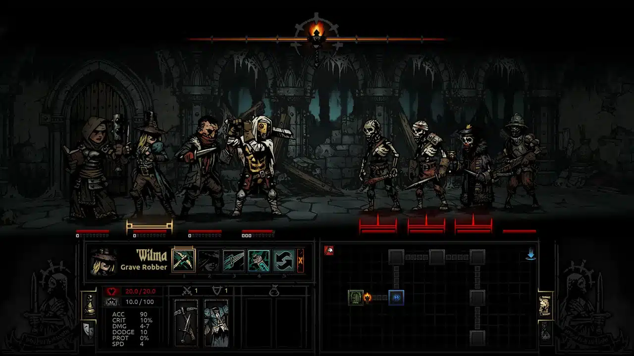 Darkest Dungeon gameplay screenshot