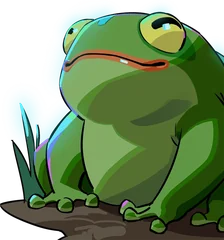 Frinos the toad, a Hades 2 familiar